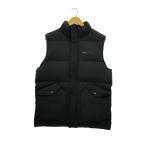 ショッピングstussy STUSSY◆ロゴ刺繍/ダウンベスト/M/ポリエステル/BLK/無地