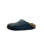 BIRKENSTOCK◆Boston BS /サンダル/23cm/BLK/レザー/0060193