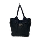 MARC BY MARC JACOBS◆トートバッグ/ナイロン/BLK/無地/汚れあり