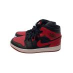 NIKE◆AIR JORDAN 1 MID_エアジョーダン 1 ミッド/27cm/RED