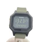 ショッピングnixon NIXON◆腕時計/デジタル/ラバー/BLK/KHK/THE SIREN SS//