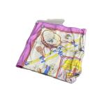 HERMES◆パロニエ/カレ/スカーフ/シルク/PUP/レディース