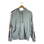 ショッピングgucci GUCCI◆ジップパーカー/17AW/S/コットン/グレー/497250-X9I97/汚れ有