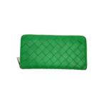 ショッピングbottega BOTTEGA VENETA◆長財布/レザー/GRN/レディース