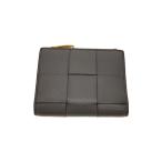 BOTTEGA VENETA◆イントレチャート/レザーウォレット/グレー/レディース//