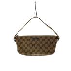 GUCCI◆アクセサリーポーチ_GGキャンバス/キャンバス/BEG