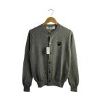 ショッピングGARCONS PLAY COMME des GARCONS◆カーディガン(薄手)/S/ウール/GRY/ax-n023