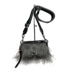 MARC JACOBS◆THE CREATURE SNAPSHOT/ショルダーバッグ/フェイクファー/GRY