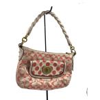 COACH◆ショルダーバッグ/キャンバス/ピンク/F22477//