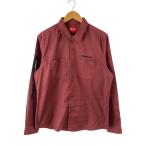 Supreme◆18AW/ROSE L/S WORK SHIRT/長袖シャツ/M/コットン/BRD