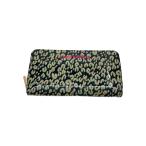 ショッピングヴェルニ LOUIS VUITTON◆ジッピー・ウォレット_モノグラム・ヴェルニ_レオパード/エナメル/BLK/アニマル/レディース