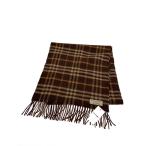 ショッピングBURBERRY BURBERRY◆マフラー/カシミア/BRW/チェック/レディース