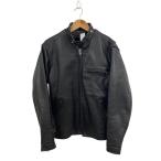 Schott◆シングルライダースジャケット/36/レザー/ブラック/641/ライナー付