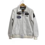 Schott◆レザージャケット・ブルゾン/M/羊革/WHT/3141037