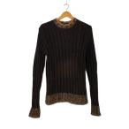 DOLCE&GABBANA◆ニット・セーター(厚手)/M/ウール/ブラウン//