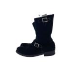 RUDE GALLERY◆エンジニアブーツ/2/BLK/スウェード