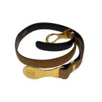 LOEWE◆ベルト/アナグラム/レザー/BRW/レディース