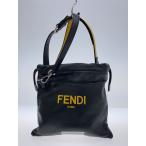 FENDI◆フェンディ/7va510/パックスリムクラッチスモールショルダーバッグ//レザー/ブラック