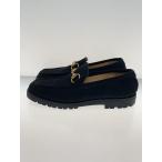 GUCCI◆ローファー/--/BLK/スウェード/0