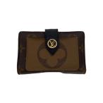 LOUIS VUITTON◆ポルト・フォイユ・ジュリエット_モノグラム・リバース_BRW/レザー/BRW/総柄/レディース