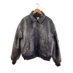 ショッピングzara ZARA◆ボンバージャケット/L/フェイクレザー/BRW/無地