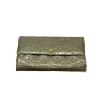 ショッピングヴェルニ LOUIS VUITTON◆ポルト・フォイユ・サラ_モノグラム・ヴェルニ/エナメル/BEG/レディース//