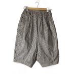 COMME des GARCONS◆サルエルパンツ/S/コットン/WHT/ストライプ/RS-P025