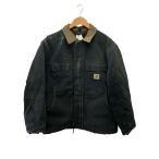 ショッピングキルティング 生地 Carhartt◆80-90s/トラディショナルジャケット/裏キルティング/ダック生地/NVY/無地