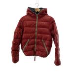 ショッピングduvetica DUVETICA◆ダウンジャケット/44/ナイロン/RED/左ポケットジップ不調//