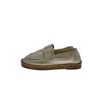 HERMES* эспадрильи Loafer /36/BEG/ парусина //