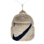 NIKE◆リュック/フェイクファー/PNK