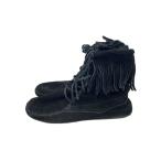 ショッピングMINNETONKA MINNETONKA◆シューズ/--/BLK/スウェード