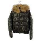 ショッピングmoncler MONCLER◆ダウンジャケット/BULGARIE/ブルガリ/左袖変色有/アニメーションタグ/1/ナイロン/GRN