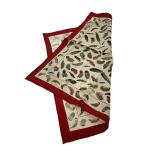 HERMES* шарф / шелк /RED/ женский 