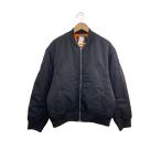 STUSSY◆STUUSY AUSTRALIA/MA-1/フライトジャケット/L/ナイロン/BLK