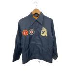 ショッピングコーチ A BATHING APE◆初期/コーチジャケット/S/ナイロン/BLU/プリント/襟元汚れ有/状態考慮