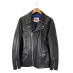 uniform experiment◆21AW/JAMES GROSE LEATHER RIDERS/42/羊革/BLK/無地/UE-212000