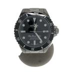 EDOX◆自動巻腕時計/アナログ/BLK