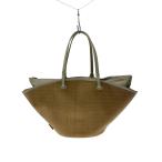 ショッピングカゴバッグ VASIC◆カゴバッグ/PVC/BRW