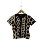 MARC JACOBS◆MONOGRAM BABY TEE/Tシャツ/M/コットン/BLK/総柄/C605P02PF22//