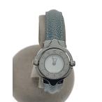 GUCCI◆クォーツ腕時計/アナログ/WHT/BLU