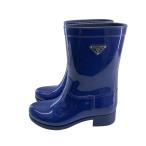 ショッピングPRADA PRADA◆レインブーツ/36/BLU