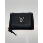 LOUIS VUITTON◆ジッピー・コインパース_ロックミー//レザー/ブラック/M80099/コインケース/ミニウォレット