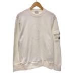MONCLER◆ロゴプリントスウェット/S/ホワイト/ラバープリント/J20918G00035/FELPA