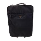 PRADA◆トラベルキャリー/キャリーケース/旅行バッグ/ナイロン/ブラック