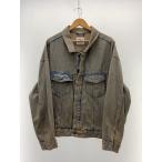 ZARA◆Gジャン/XL/デニム/IDG/無地/1538/318/737