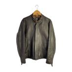 ショッピングschott Schott◆レザージャケット・ブルゾン/XL/羊革/BRW/無地/3171053