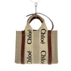 ショッピングchloe Chloe◆ショルダーバッグ/キャンバス/CRM