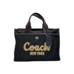 ショッピングキャンバス COACH◆ハンドバッグ/キャンバス/BLK/g2457-cp158//