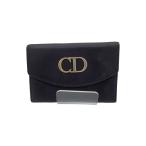 ショッピングdior Christian Dior◆コインケース/レザー/BLK/無地/レディース